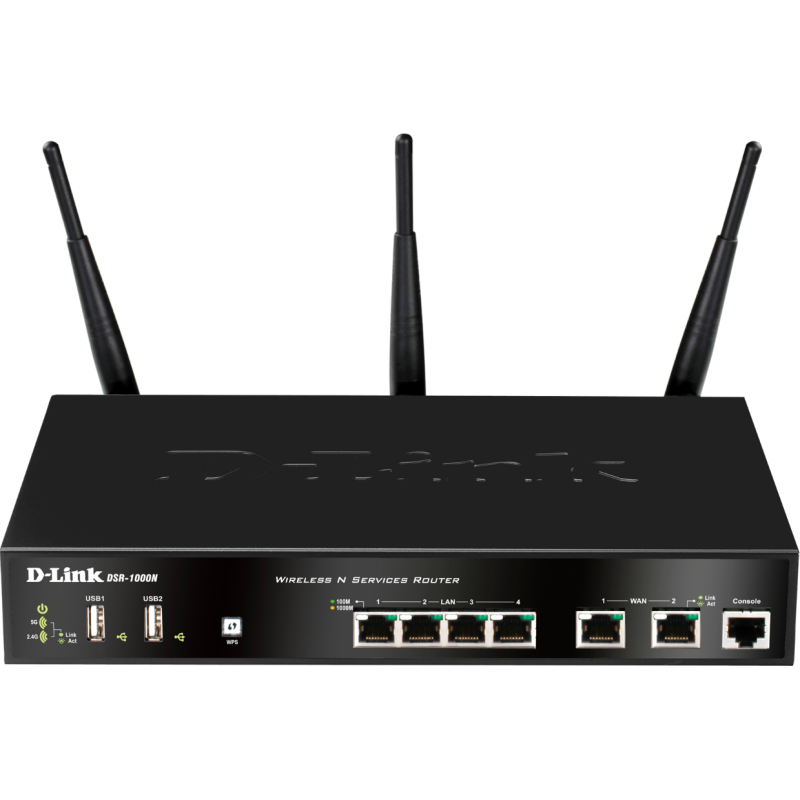 ROUTER D-LINK wireless. AC VPN, 4 porturi Gigabit, 2 porturi WAN Gigabit, 130Mbps Firewa60, 70Mbps VPN, 70 VPN tunnels (timbru v
