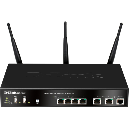 ROUTER D-LINK wireless. AC VPN, 4 porturi Gigabit, 2 porturi WAN Gigabit, 130Mbps Firewa60, 70Mbps VPN, 70 VPN tunnels (timbru v