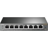 SWITCH PoE TP-LINK  8 porturi Gigabit (4 PoE), IEEE 802.3af, carcasa metalica "TL-SG108PE" (timbru verde 2 lei)