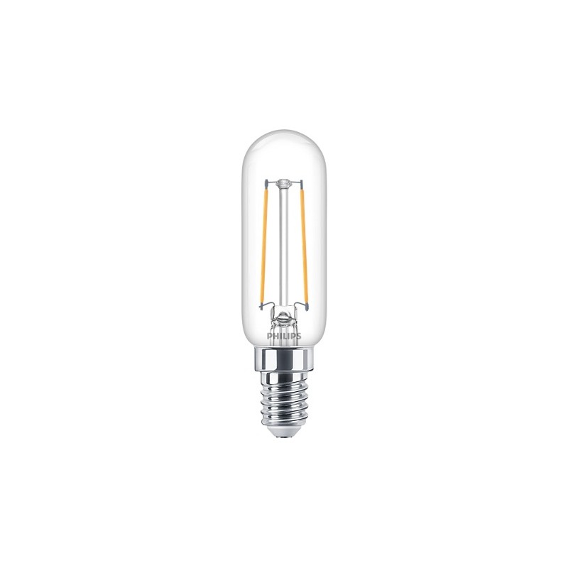 BEC LED Philips, soclu E14, putere 2.1W, forma tub, lumina alb calda, alimentare 220 - 240 V, "000008718699783334" (timbru verde