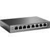 SWITCH PoE TP-LINK  8 porturi Gigabit (4 PoE), IEEE 802.3af, carcasa metalica "TL-SG108PE" (timbru verde 2 lei)