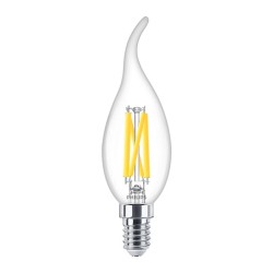 BEC LED Philips, soclu E14, putere 3.4W, forma flacara, lumina alb calda, alimentare 220 - 240 V, "000008719514324374" (timbru v