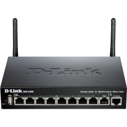 ROUTER D-LINK wireless. N VPN, 8 porturi Gigabit, 2 antene externe, 45Mbps Firewa60, 35Mbps VPN, 20.000 sesiuni concurente, 25 V