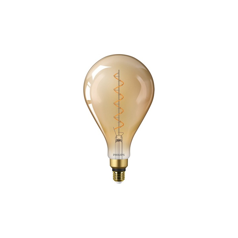 BEC LED Philips, soclu E27, putere 4.5W, forma clasic, lumina flacara, alimentare 220 - 240 V, "000008719514313828" (timbru verd