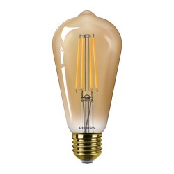 BEC LED Philips, soclu E27, putere 5.8W, forma oval, lumina flacara, alimentare 220 - 240 V, "000008719514337794" (timbru verde 