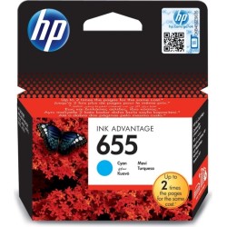 Cartus Cerneala Original HP Cyan, nr.655, pentru DJ3525|4615|4625|5525|6525, , (timbru verde 0.15 lei), "CZ110AE"