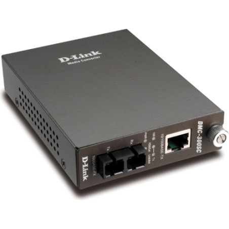 MEDIA CONVERTOR D-LINK RJ45 10/100M la fibra SC multi-mode  100M, Fu60-duplex, pana la 2Km, "DMC-300SC"( include timbru verde 0.