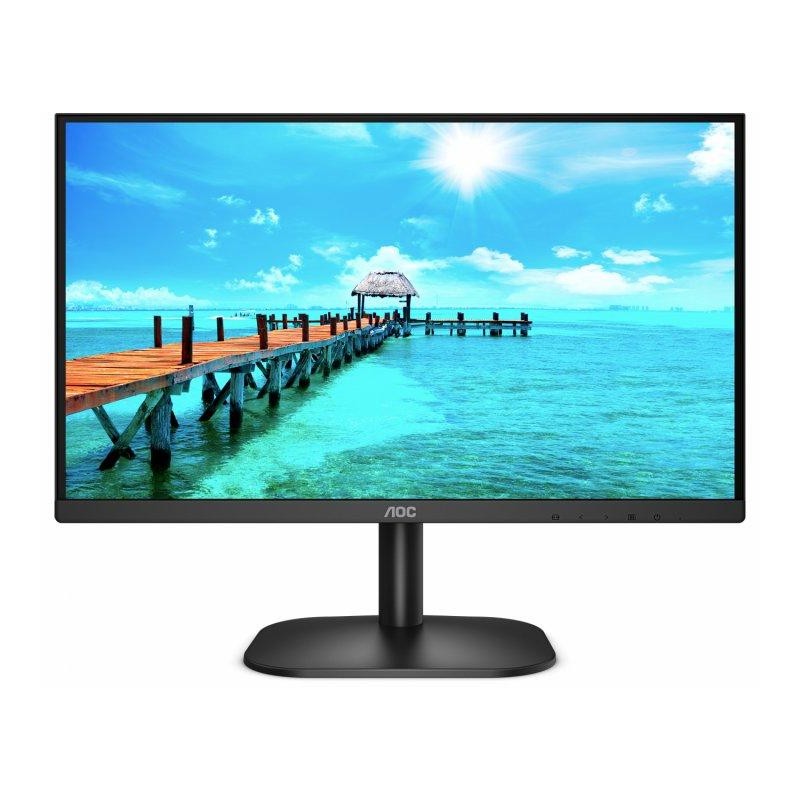 MONITOR  AOC 21.5 inch, home | office, VA, Full HD (1920 x 1080), Wide, 200 cd/mp, 4 ms, HDMI | VGA | DVI, "22B2DA" (timbru verd