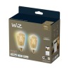 SET 2 becuri smart LED Philips, soclu E27, putere 6.7W, forma clasic, lumina toate nuantele de alb, alimentare 220 - 240 V, "000