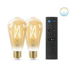 SET 2 becuri smart LED Philips, soclu E27, putere 7W, forma clasic, lumina toate nuantele de alb, alimentare 220 - 240 V, "00000