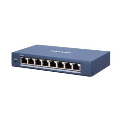 SWITCH Hikvision, Gigabit x 8, managed, carcasa metalica, "DS-3E1508-EI" (timbru verde 2 lei)