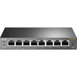 SWITCH PoE TP-LINK  8 porturi Gigabit (4 PoE), IEEE 802.3af, carcasa metalica "TL-SG108PE" (timbru verde 2 lei)
