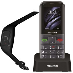 Telefon cu butoane, Maxcom, "MM735" ecran 2.2 inch, rez. camera 2 Mpix, 2G, OEM, acumulator 1400 mAh, negru, "MM735 Black" (timb