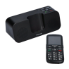 Telefon cu butoane, Maxcom, "MM740" ecran 2.4 inch, dual sim, 2G, OEM, acumulator 1000 mAh, negru, "MM740 Black" (timbru verde 0