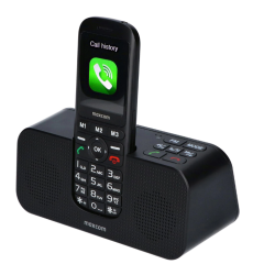 Telefon cu butoane, Maxcom, "MM740" ecran 2.4 inch, dual sim, 2G, OEM, acumulator 1000 mAh, negru, "MM740 Black" (timbru verde 0