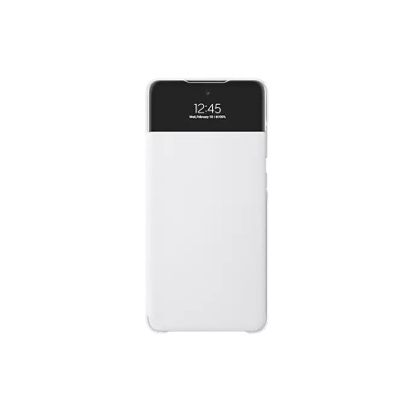 HUSA Smartphone Samsung, pt Galaxy A72, tip smart book cover cu buzunar, policarbonat, Smart View Wallet, alb, "EF-EA725PWEGEE"