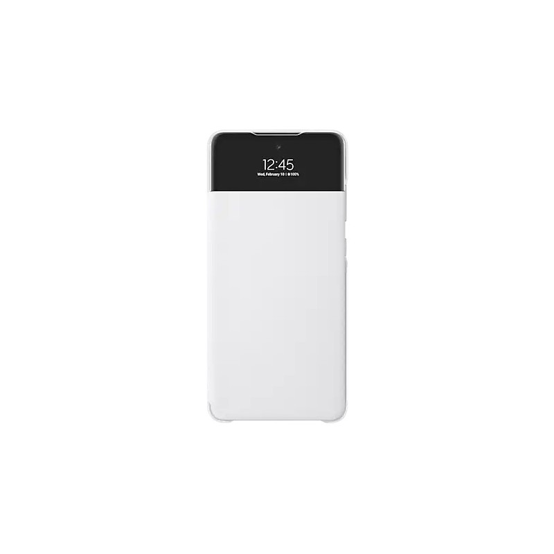 HUSA Smartphone Samsung, pt Galaxy A72, tip smart book cover cu buzunar, policarbonat, Smart View Wallet, alb, "EF-EA725PWEGEE"