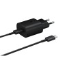 Incarcator retea 220V Samsung, USB Type C, 25W, fast charge, negru, "EP-TA800XBEGWW" (timbru verde 0.18 lei)