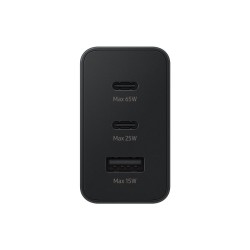 Samsung Power Adapter Trio 65W,2x USB-C,1xUSB-A, Super Fast  (without cable); Black "EP-T6530NBEGEU" (timbru verde 0.18 lei)