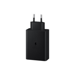 Samsung Power Adapter Trio 65W,2x USB-C,1xUSB-A, Super Fast  (without cable); Black "EP-T6530NBEGEU" (timbru verde 0.18 lei)
