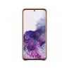 HUSA Smartphone Samsung, pt Galaxy S20, tip back cover (protectie spate), piele, ultrasubtire, maro, "EF-VG980LAEGEU"