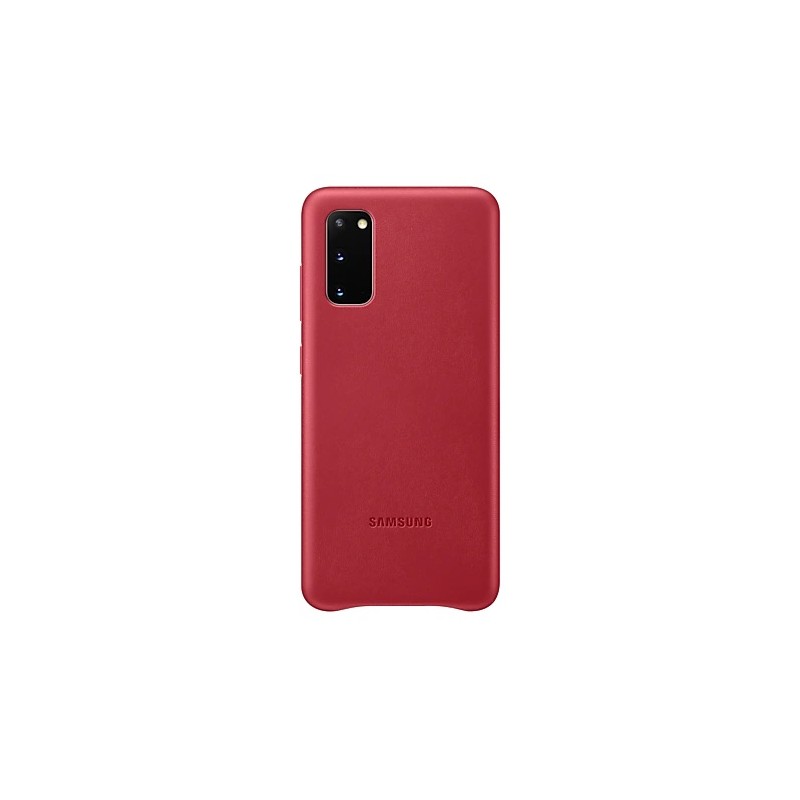 HUSA Smartphone Samsung, pt Galaxy S20, tip back cover (protectie spate), piele, ultrasubtire, rosu, "EF-VG980LREGEU"