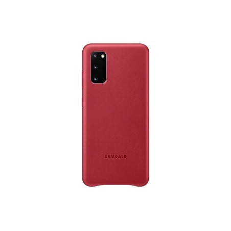 HUSA Smartphone Samsung, pt Galaxy S20, tip back cover (protectie spate), piele, ultrasubtire, rosu, "EF-VG980LREGEU"