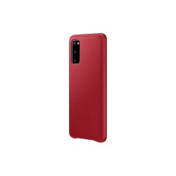HUSA Smartphone Samsung, pt Galaxy S20, tip back cover (protectie spate), piele, ultrasubtire, rosu, "EF-VG980LREGEU"