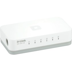 SWITCH D-LINK  5 porturi 10/100Mbps, carcasa plastic, "GO-SW-5E" (timbru verde 2 lei)