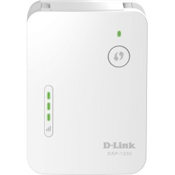 RANGE EXTENDER D-LINK wireless  300Mbps, 1 port 10/100Mbps, 2 antene externe, 2.4GHz, "DAP-1330" (timbru verde 2 lei)