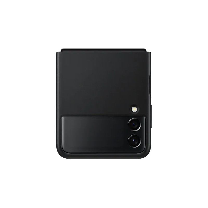 HUSA Smartphone Samsung, pt Galaxy Z Flip3, tip back cover (protectie spate), piele, ultrasubtire, negru, "EF-VF711LBEGWW"