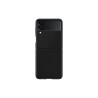 HUSA Smartphone Samsung, pt Galaxy Z Flip3, tip back cover (protectie spate), piele, ultrasubtire, negru, "EF-VF711LBEGWW"