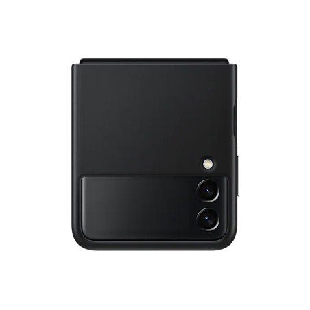 HUSA Smartphone Samsung, pt Galaxy Z Flip3, tip back cover (protectie spate), piele, ultrasubtire, negru, "EF-VF711LBEGWW"