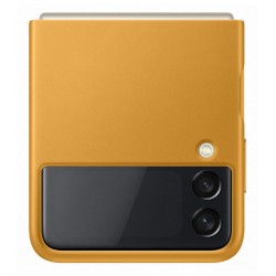 HUSA Smartphone Samsung, pt Galaxy Z Flip3, tip back cover (protectie spate), piele, ultrasubtire, galben, "EF-VF711LYEGWW"
