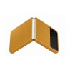HUSA Smartphone Samsung, pt Galaxy Z Flip3, tip back cover (protectie spate), piele, ultrasubtire, galben, "EF-VF711LYEGWW"
