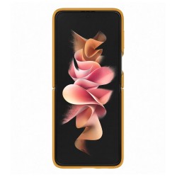 HUSA Smartphone Samsung, pt Galaxy Z Flip3, tip back cover (protectie spate), piele, ultrasubtire, galben, "EF-VF711LYEGWW"