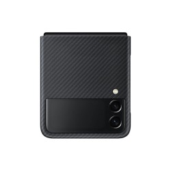 HUSA Smartphone Samsung, pt Galaxy Z Flip3, tip back cover (protectie spate), policarbonat, ultrasubtire, negru, "EF-XF711SBEGWW