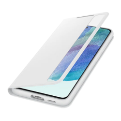 HUSA Smartphone Samsung, pt Galaxy S21 Fe, tip smart book cover, policarbonat | TPU, Smart Clear View, alb, "EF-ZG990CWEGEE"
