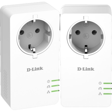 KIT ADAPTOR POWERLINE D-LINK tehnologie AV2, AV1000, pana la 1000Mbps, 1 port Gigabit, priza AC, 2 buc., "DHP-P601AV" (timbru ve