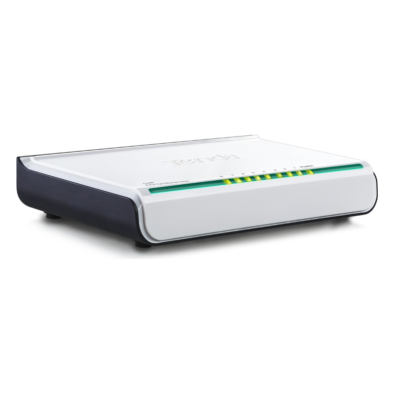 SWITCH Tenda 8 porturi 10/100 Mbps, fanless "S108" (timbru verde 0.8 lei)