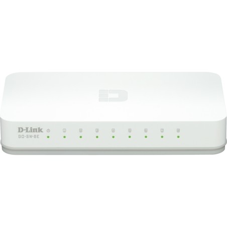 SWITCH D-LINK  8 porturi 10/100Mbps, carcasa plastic, "GO-SW-8E" (timbru verde 2 lei)