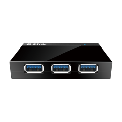 HUB extern D-LINK, porturi USB: USB 3.0 x 4, conectare prin USB 3.0, alimentare retea 220 V, negru, "DUB-1340" (timbru verde 0.8