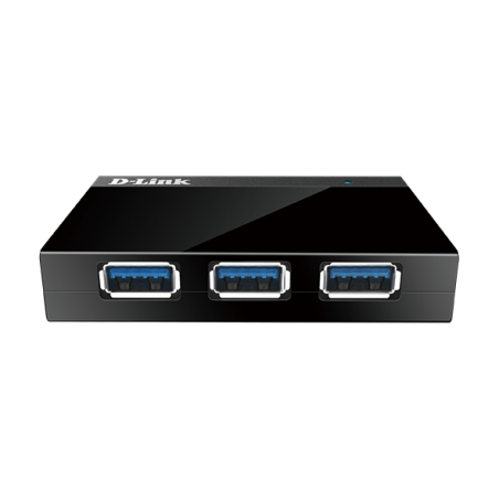 HUB extern D-LINK, porturi USB: USB 3.0 x 4, conectare prin USB 3.0, alimentare retea 220 V, negru, "DUB-1340" (timbru verde 0.8