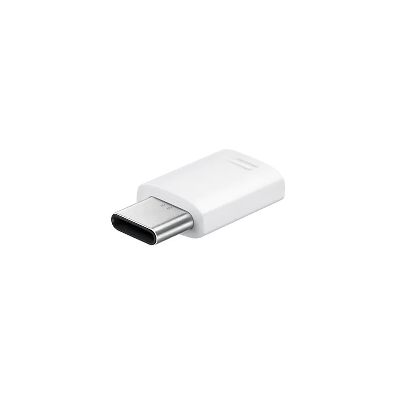 Adaptor USB smartphone Samsung, USB Type-C (T) la Micro-USB (M), alb, "EE-GN930BWEGWW" (timbru verde 0.08 lei)