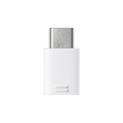 Adaptor USB smartphone Samsung, USB Type-C (T) la Micro-USB (M), alb, "EE-GN930BWEGWW" (timbru verde 0.08 lei)