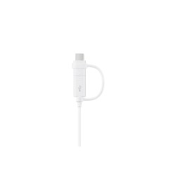 CABLU alimentare si date smartphone Samsung, USB 2.0 (T) la Micro-USB (T) | USB Type-C, cauciuc, lungime 1.5 m, alb, "EP-DG930DW