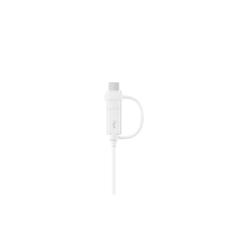 CABLU alimentare si date smartphone Samsung, USB 2.0 (T) la Micro-USB (T) | USB Type-C, cauciuc, lungime 1.5 m, alb, "EP-DG930DW