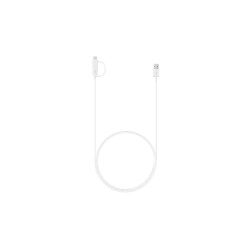 CABLU alimentare si date smartphone Samsung, USB 2.0 (T) la Micro-USB (T) | USB Type-C, cauciuc, lungime 1.5 m, alb, "EP-DG930DW