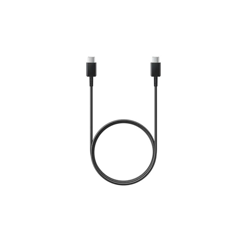 CABLU alimentare si date smartphone Samsung, USB Type-C (T) la USB Type-C (T), cauciuc, lungime 1 m, negru, "EP-DA705BBEGWW" (ti