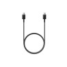CABLU alimentare si date smartphone Samsung, USB Type-C (T) la USB Type-C (T), cauciuc, lungime 1 m, negru, "EP-DA705BBEGWW" (ti